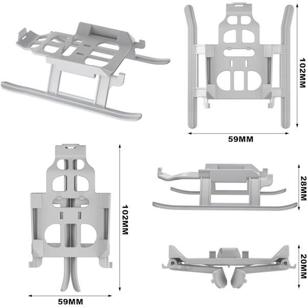 Foldbart landingsutstyr for DJI Mini 3 Pro, landingsutstyr for Mini 3