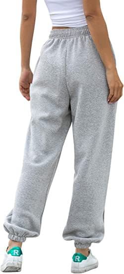 Cinch Bottom Sweatpants for Women with Pockets Grey XL code