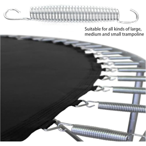 Trampolintillbehör, Tunga Trampolinfjädrar, Ersättningsset, Tillbehör, 10 stycken, 13,5 cm