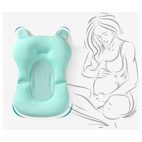 Baby badekar - Skridsikker luftpude - Flydende pude,