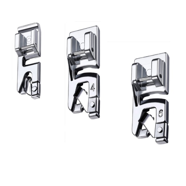 3 kpl paininjalka-setti kotitalouksien monitoimisiin ompelukoneisiin (3 mm, 4 mm ja 6 mm)