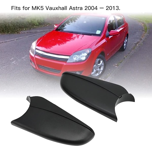 Spegelfäste, ABS Svart Sidospegelkåpa Nedre Fäste Bas Passar för Vauxhall Opel Astra H Mk5 04-09 (Par)