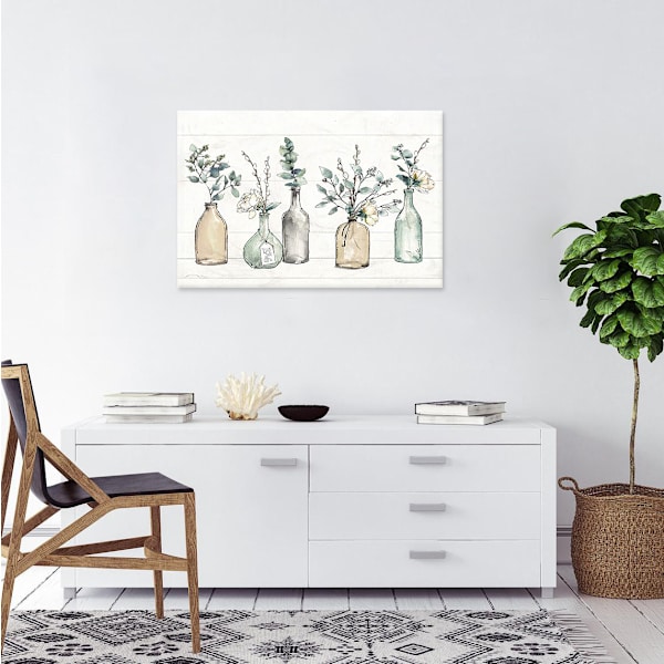 Väggdekor Konst Modern Galleri Tryck Vas Greenery Tema Bild Konstverk Hängbar Kök Sovrum Dekor Mått 30 x 40 cm