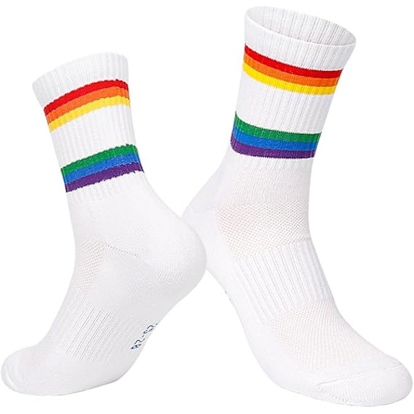 1 Par Dam Athletic Cushioned Crew Socks med Valvbågskompression för en Säker Passform