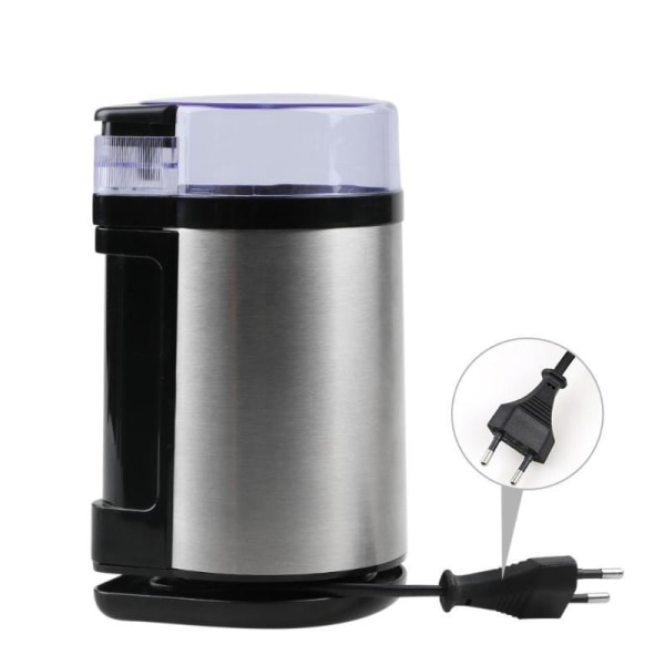 Kaffe Grinder One Touch Push-Button Control, 2/3 kopp bønnekapasitet, rustfritt stål