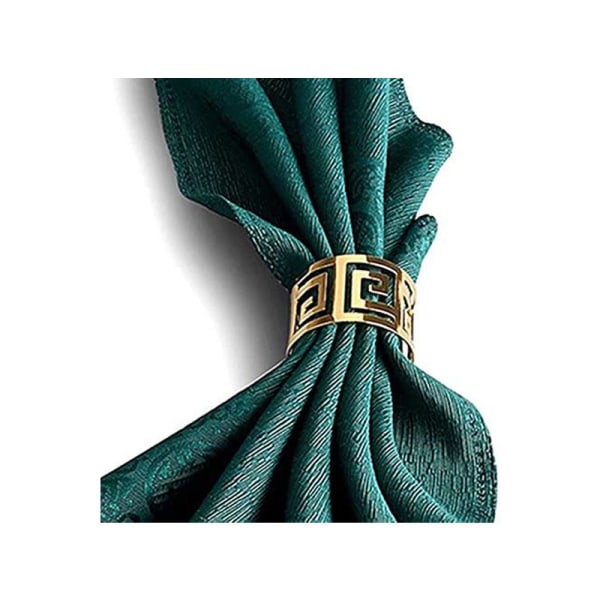 6 stk. servietringe servietholder banket servietring middagsbord bryllup chr