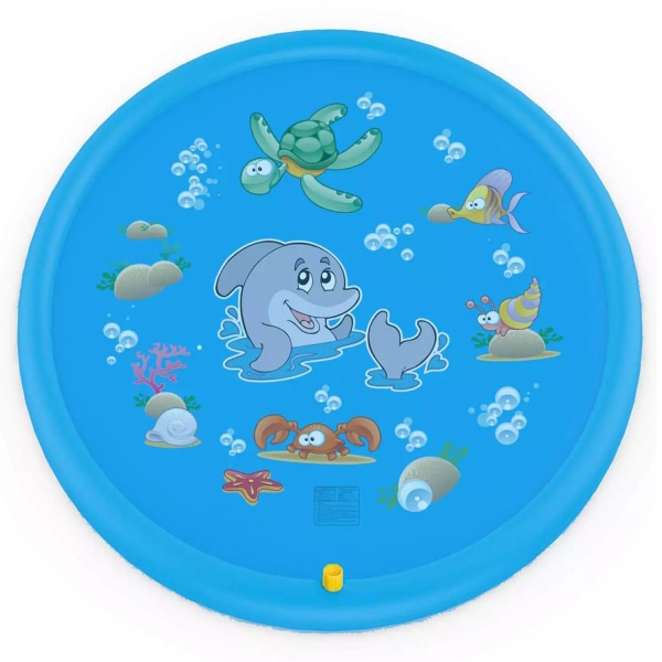Sprinkler Pad Splash Play Mat 170cm Wading Pool Barnens Utomhus Vattenleksaker