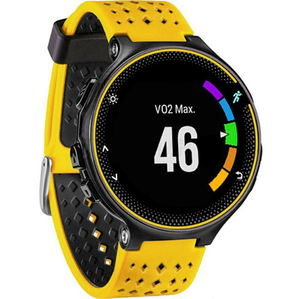 Armband för Garmin compatibleerunner 215mm, Silikon Ersättningsarmband för Garmin compatibleerunner 235/220/230/620/630/735XT/ Approach S20