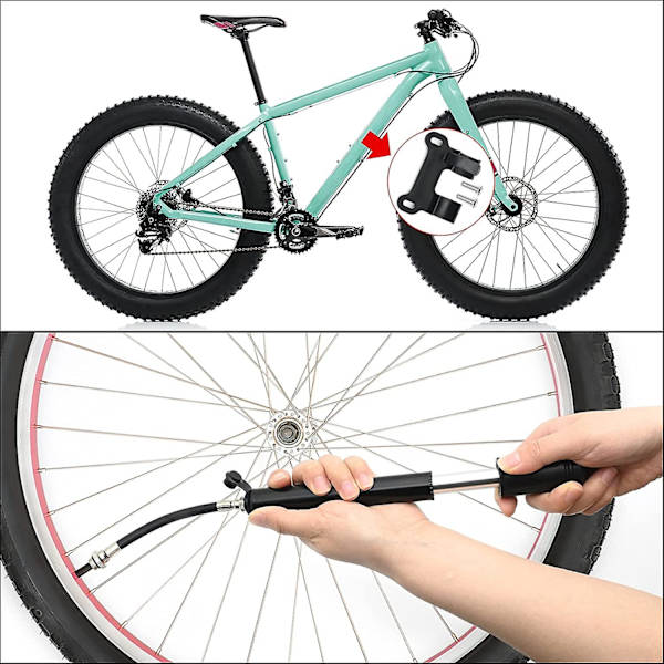 Cykelpump, Bärbar Högtrycks Minipump, För Landsvägscykel Och Presta
