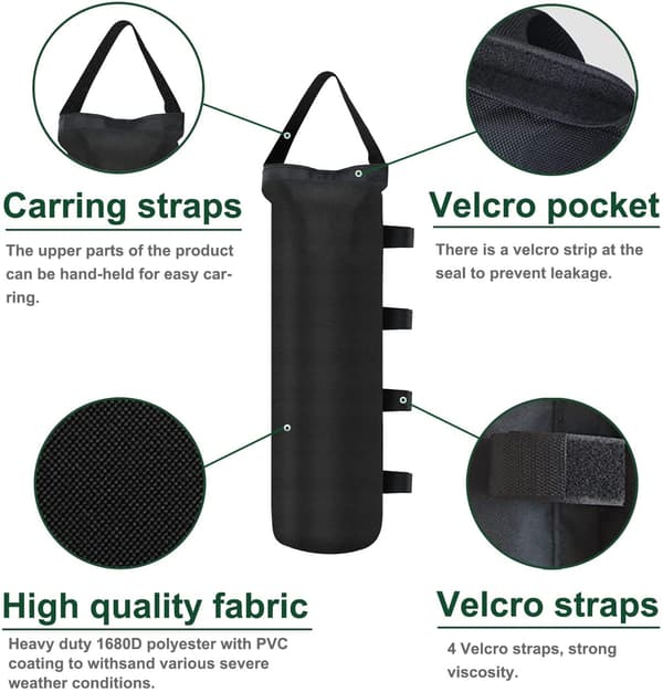 Pop up Canopy Vægte Sandtasker til Ez Pop up Canopy Telt Udendørs Instant C