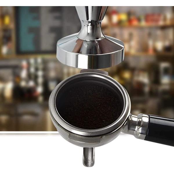 Kaffetamper i rostfritt stål 51mm bas Kaffebönpress 51mm Tamper Kaffebartillbehör