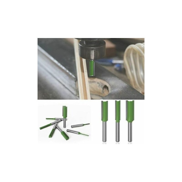 Router Bit lige router bit til 7 stk 6 mm skaft lige træ wolfram ca