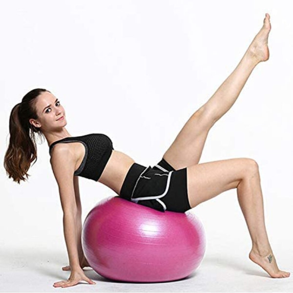 Exercise Ball, Yoga Ball Chair with Quick Pump, Stability Fitness Ball for