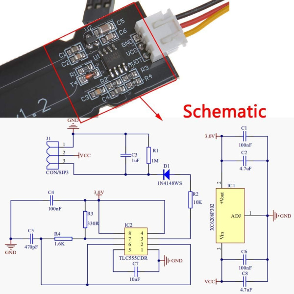 5-pakning korrosjonsbestandig jordfuktighetssensor for Arduino - Fuktighetsdeteksjon