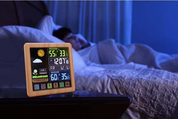 Badeværelse Ur Timere Vandtæt Indendørs Termometer Hygrometer til Badeværelse