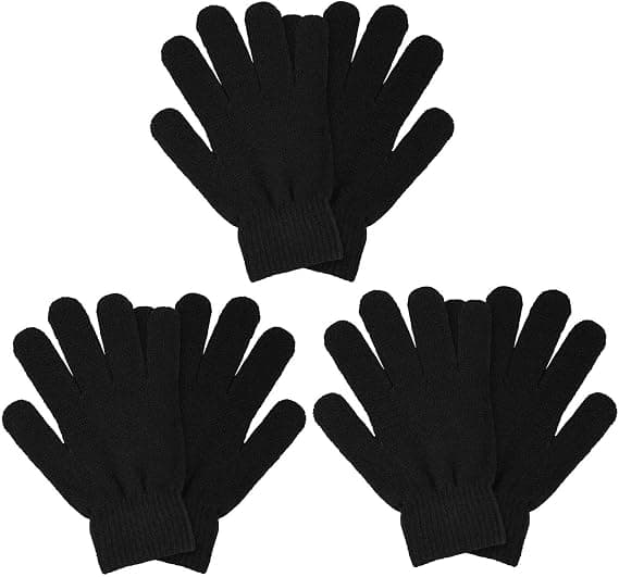 3 par vintermagiska handskar vuxna stickade handskar varma stretchiga stickade