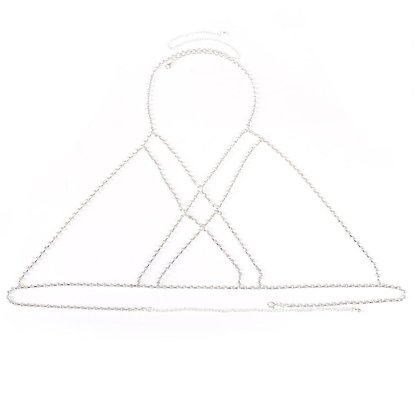 Kristallkroppskedja Boho Bröstkedja Bikini Kroppskedjor Sexig Kroppssmycken För Kvinnor