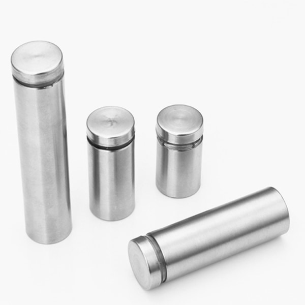 Glass Standoff, 10 stk rustfrie stålskruer, reklameglass Standoff Support Screws 20*12mm