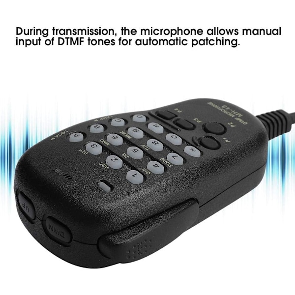 Håndholdt Mikrofon, MH-48 DTMF 6PIN Håndholdt Mikrofon Håndmikrofonudstyr Kompatibel med Yaesu Radiostation