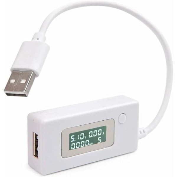 USB Power Meter Strøm Spenning Tester Multimeter USB Lader Strøm Volta