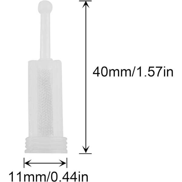 50 kappaletta painesuihkutusuodatin Universaali painesuihkutuspistooli Maalisuodatin Suihkupistoolille HVLP-suodatin Kertakäyttöinen painesyöttösuihkupistooli