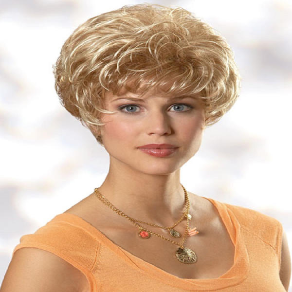 Fluffy Short Small Curly Wig
