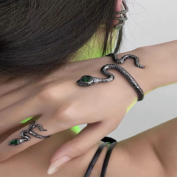 Hand Chain Snake Armbånd for kvinner Finger Ring Armbånd Slave Ha