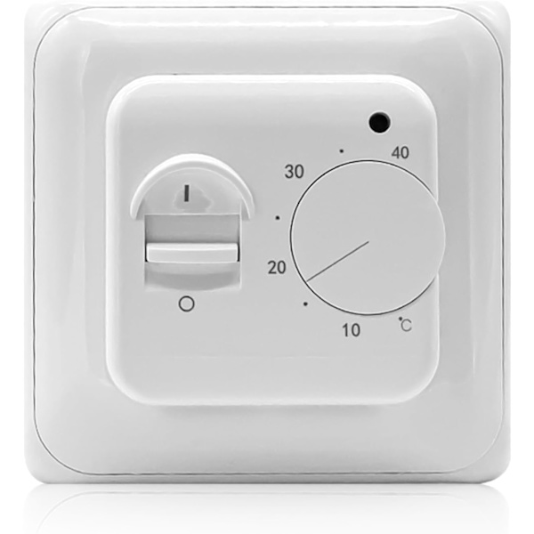 Rumtermostat til gulvvarme 220 V 16 A: Standard indbygget termostat, manuel rumtemperaturregulator, analog opvarmning, mekanisk ter