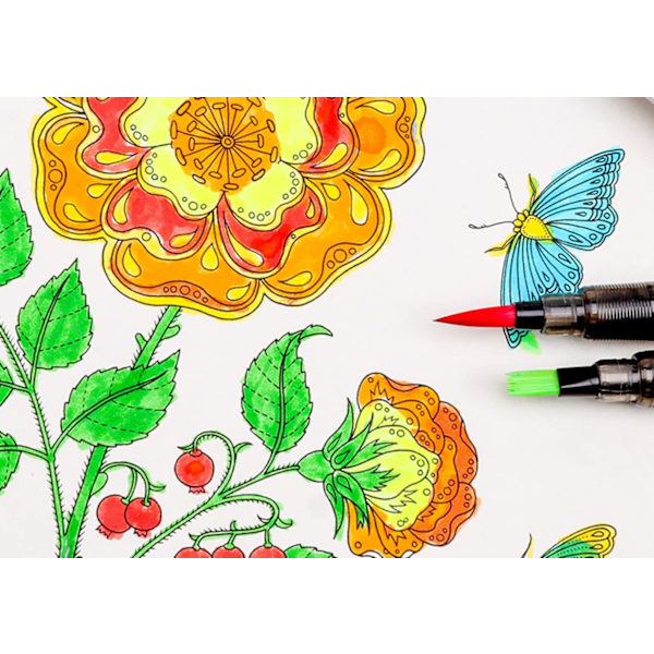 Akvarel Palet Hobby Kreativ Akvarel Maling Box med Akvarel Pen