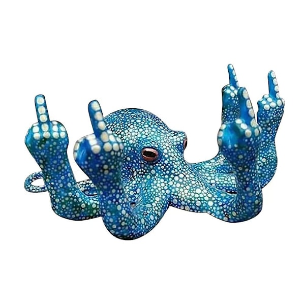 Middle Finger Statue Angry Octopus Decor