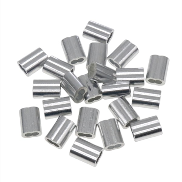 Aluminium Kabelhylse 100 stk Aluminium Krympehylser Loop Krympe Kabelklemme Ferrule