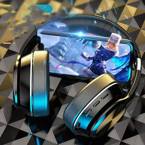 Brusreducerande hörlurar över örat: Bluetooth trådlösa hopfällbara ANC-hörlurar bekväma med aktiv brusreducering Stereomikrofon