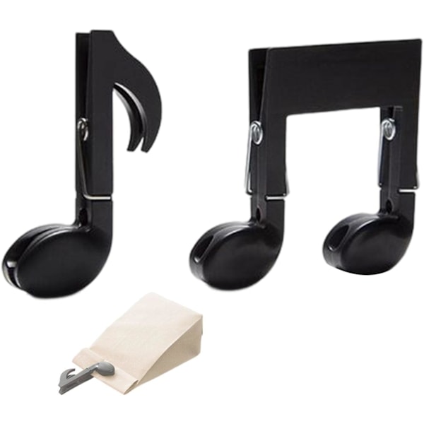 Musiknotation Clips 2 stk./sæt - Kreativ madposeforsegling Clip Musiknote