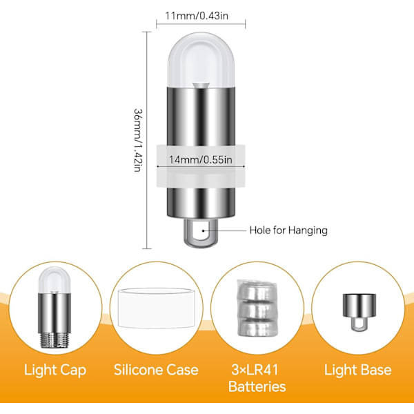 30-pack LED-ballonglampor, mini LED-ballonglampor, varmt vitt, vattentäta, för papperslyktor, inomhus utomhus för jul, halloween, nyår, bi