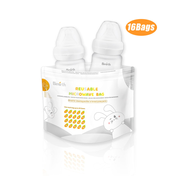 Quick Clean MicroSteam-påsar, steriliseringspåsar för flaskor Bröstpumpsdelar