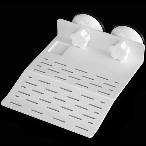 Flydende Platform Flydende Ø til Reptil Skildpadde med Sugkopper, Akvarium Tank Dekoration Habitat Ornament til Skildpadder, (Hvid)