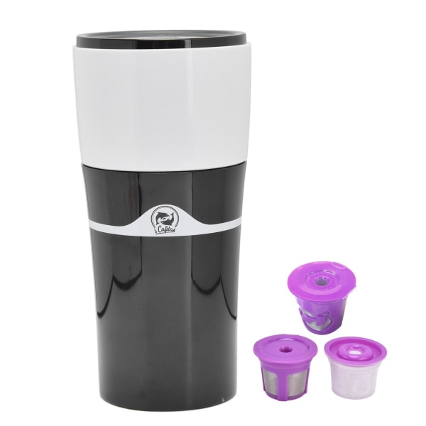 Bærbar drypp kaffetrakter, 450 ML Traveling Drip kaffemaskin Office Cam