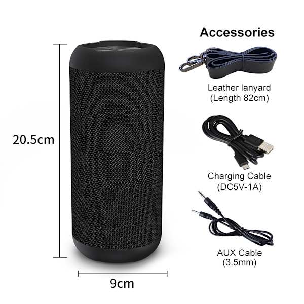 Energy Sistem Urban Box (Bluetooth och trådlös, USB, mikrofon, MP3-spelare och 20W FM-radio)205*90MM Svart
