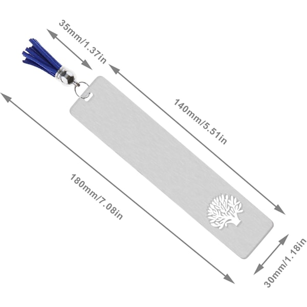 10 kappaleen pakkaus metalliset kirjanmerkit Elämänpuu-kuvioiset kirjanmerkit hapsulla Ruostumattomasta teräksestä valmistetut kirjanmerkit opettajille Opiskelijat