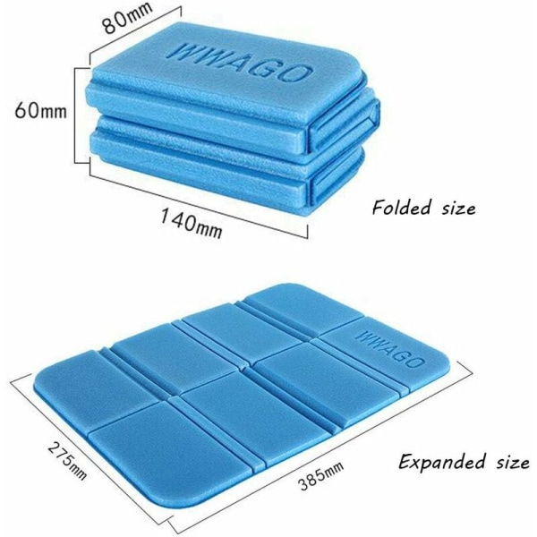 2-pack hopfällbar sittdyna utomhus termisk sittdyna termisk sittdyna