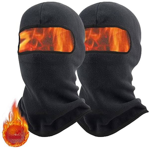 2 kpl Moottoripyörä Balaclava, Miesten ja Naisten Balaclava, Tuulenpitävä Balaclava, Lämmin Hiihtosuoja, Talvimaskit Ulkoilmakäyttöön, Moottoripyörä Sno