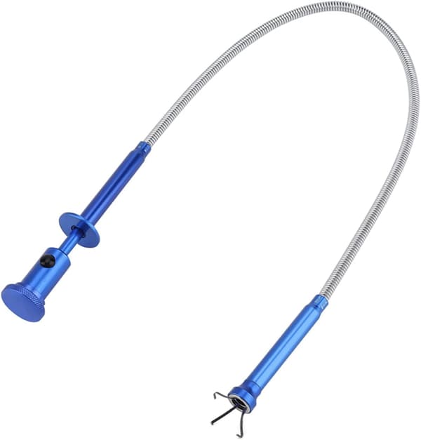 Multifunksjonelt fleksibelt fireklørs plukkeverktøy (magnet + 4 klør + LED-lys)