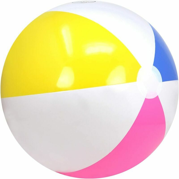 6X Oppustelig Strandbold - Vandafvisende Strandbold - Strandbold til Strand, Swimmingpool og Badesø - Badelegetøj - 35cm ( 35cm - 03 stk.)