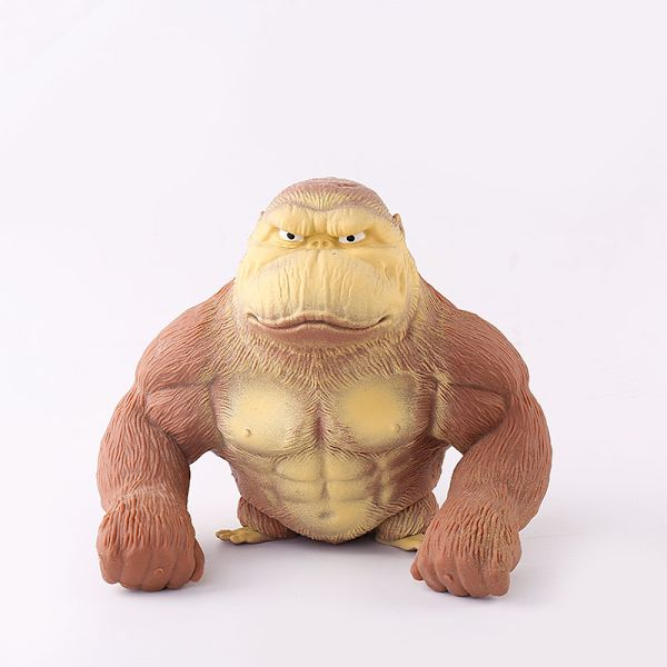 Abe Legetøj, Stræk Gorilla Figur kompatibel med Børn og Voksne, Stresslindring