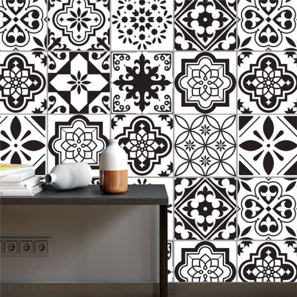 20 Pieces Self Adhesive Tile Stickers, 20cm x 20cm, Tile Sheet for Kitchen,