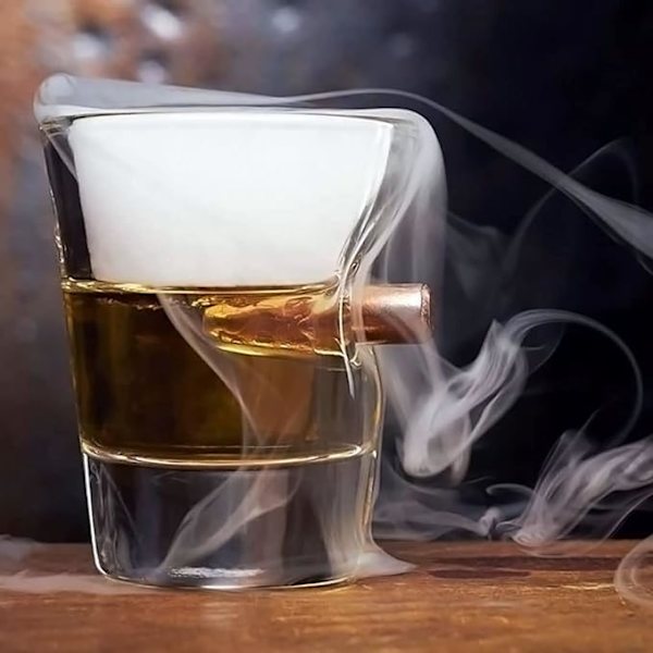 Shotglas med kula design - 2oz | 55ml 5*6cm Klar