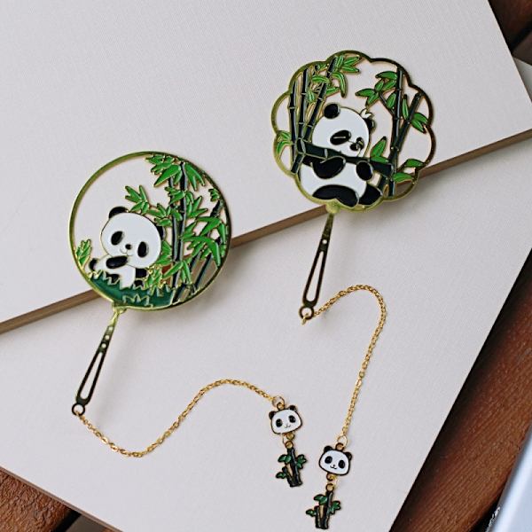 2 panda-bokmerker, bokmerker, lesebokmerker