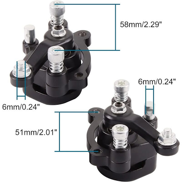 Forbremser Bagskiver Bremseklodser Udskiftning til 47cc 49cc 2 Slag Pocket