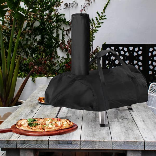 Pizzauunin suojus, vedenpitävä Oxcompatible-kangas, musta