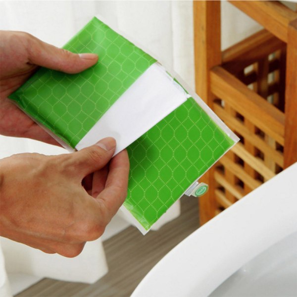 Toalettstolsskydd i papper, spolbara (50-pack) - Spolbara toalettstolsskydd i papper